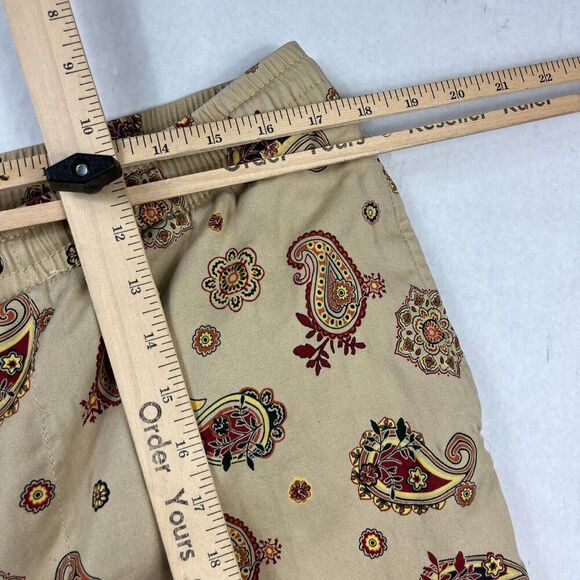 Pacsun Mens Slim Drawstring Pants Paisley Streetwear Preppy Casual LARGE FLAW - Picture 7 of 11